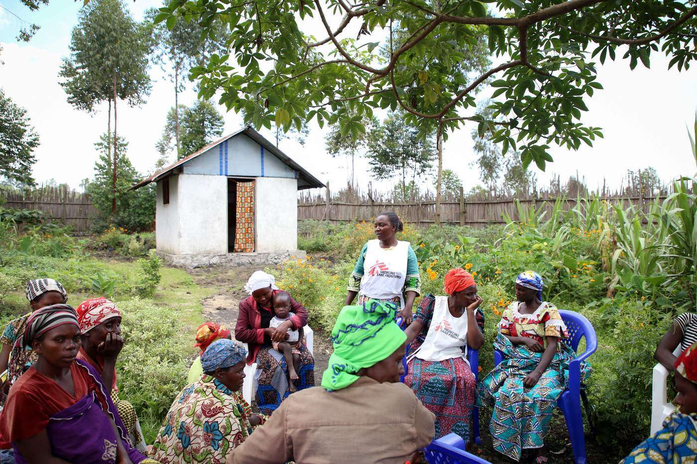 Twice a week in MSF&#39;s Tumaini clinic  [which means &#39;Hope&#39; in Swahili] in Kitchanga, women take part in a group counselling session to discuss their experiences with sexual and domestic violence, or other problems that affect their daily lives. © Sara Creta\/MSF